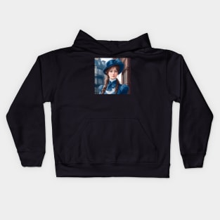 Edwardian Woman Kids Hoodie